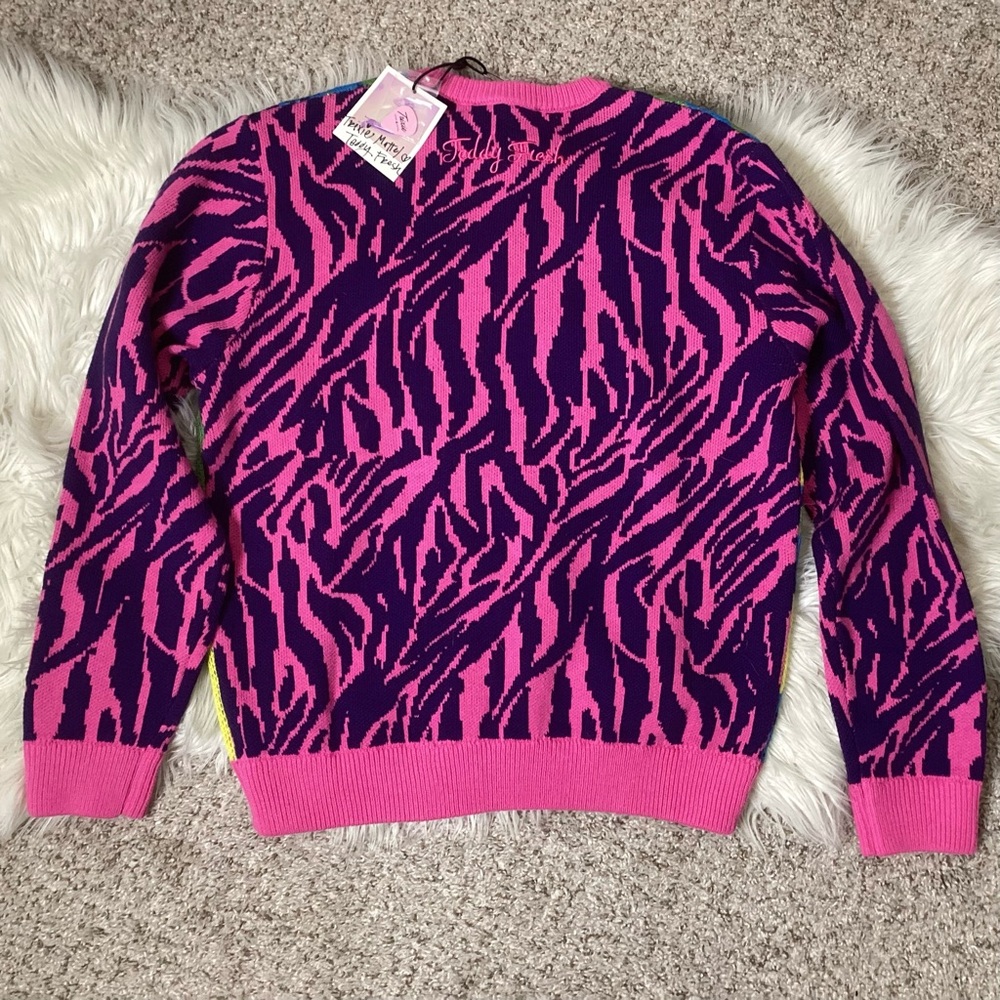 NWT Teddy Fresh x Trixie Mattel Portrait Sweater Andy Warhol Style XS - Picture 3 of 6